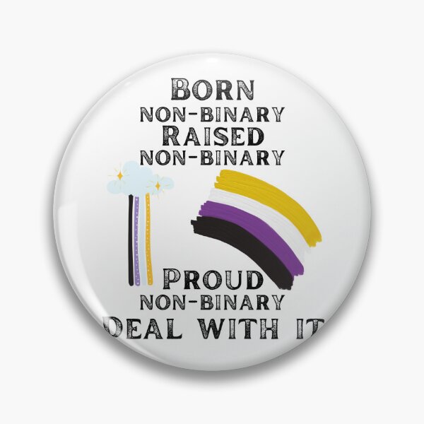 Item preview, Born non binary raised non binary proud non binary deal with it designed and sold by movie-popcorn.