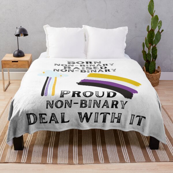 Item preview, Born non binary raised non binary proud non binary deal with it designed and sold by movie-popcorn.