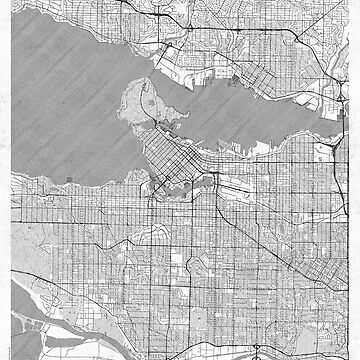 Artwork thumbnail, Vancouver Map Line by HubertRoguski
