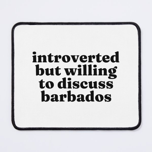 Item preview, Introverted But Willing To Discuss Barbados - Barbadian designed and sold by MountainD.