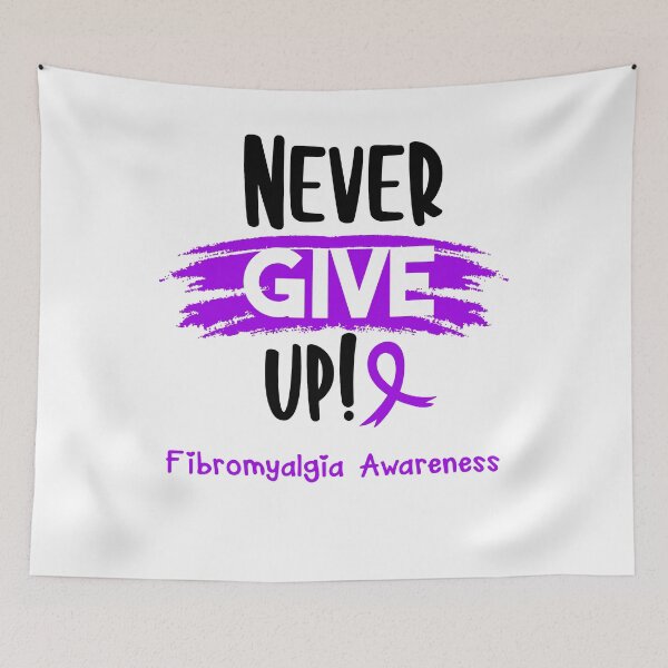 Item preview, Fibromyalgia Warrior - Fibromyalgia Awareness - Never Give Up! designed and sold by Robbsyn.