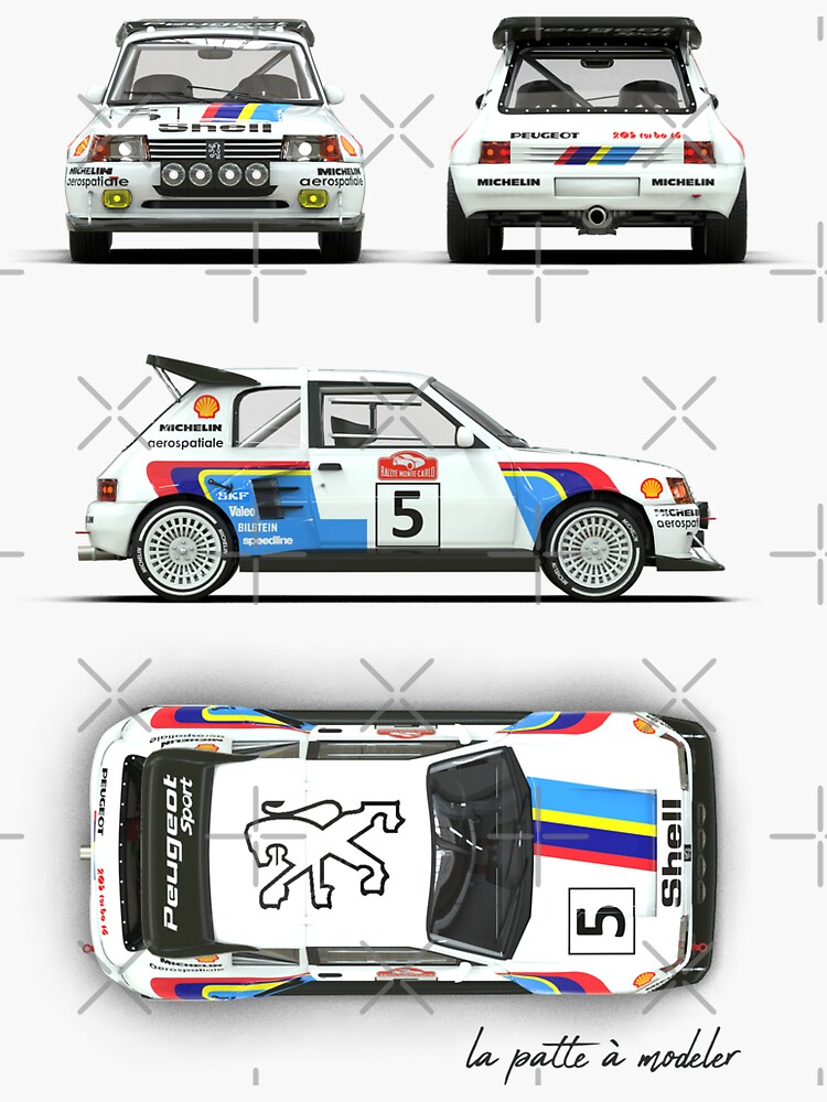 "205 T16" Sticker for Sale by LaPatteAModeler Redbubble