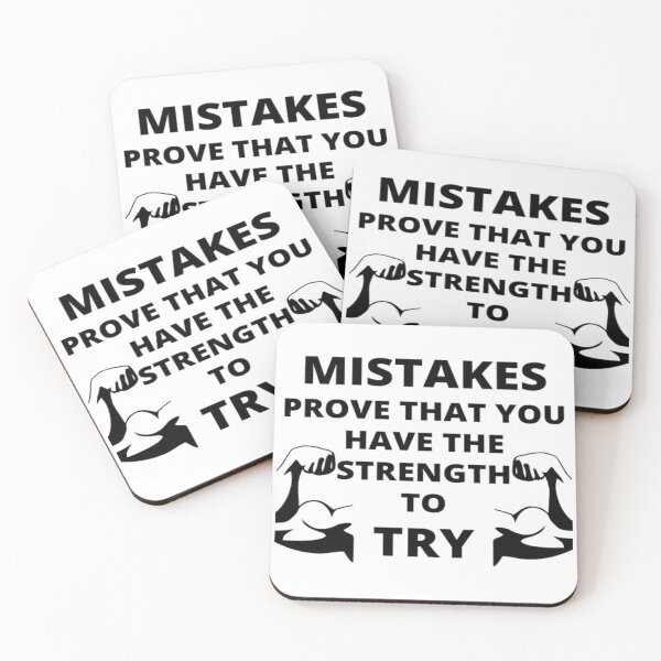 Item preview, mistakes are proof that you are trying designed and sold by Confusion-Human.