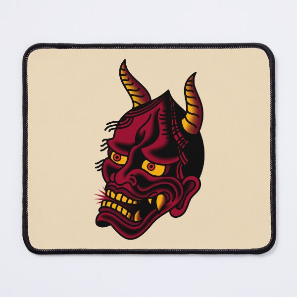 Item preview, Salty-Dog American Traditional Hannya Demon Noh Mask designed and sold by salty-dog.