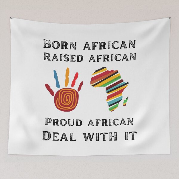 Item preview, Born African raised African proud African deal with it designed and sold by movie-popcorn.