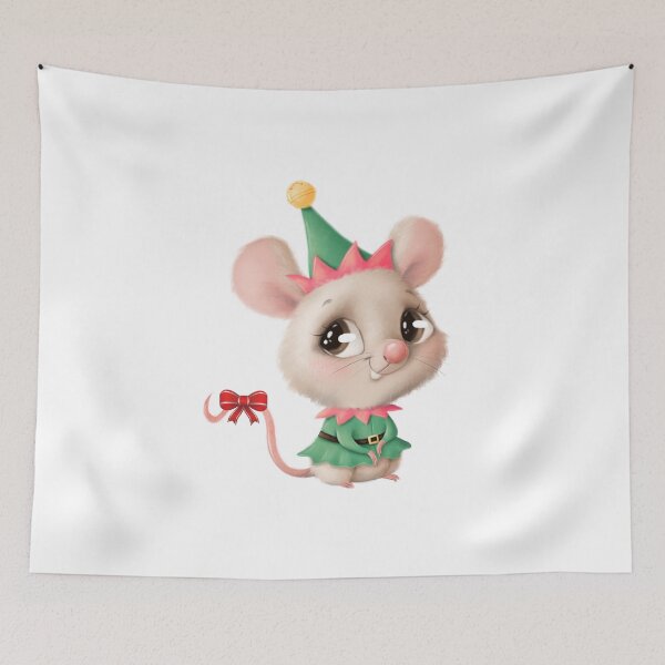 Item preview, Adorable Christmas Mouse designed and sold by silviaol.