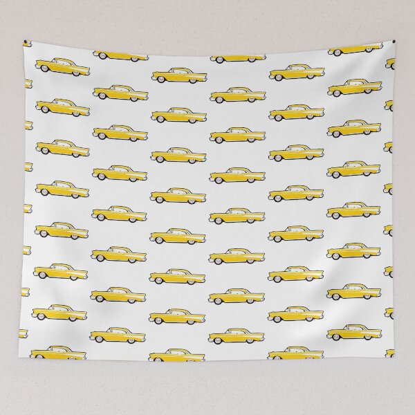 Item preview, Yellow 50s CBA Classic Car designed and sold by MandyCarsArts.