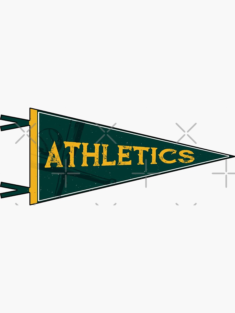 "Oakland Athletics Pennant Alternate Color" Sticker for Sale by