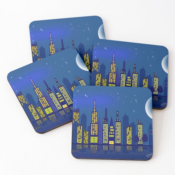 Item preview, Downtown At Night designed and sold by ODLUNA.