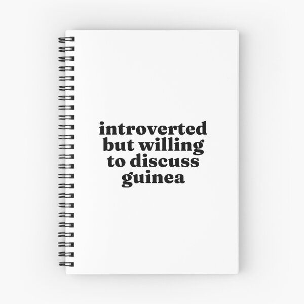 Item preview, Introverted But Willing To Discuss Guinea - Guinean designed and sold by MountainD.