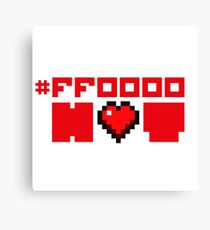 Red Hot Love for Geeks Canvas Print