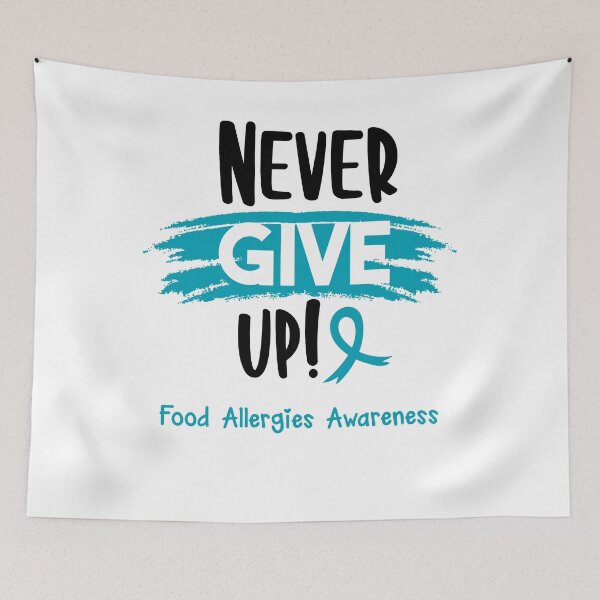 Item preview, Food Allergies Warrior - Food Allergies Awareness - Never Give Up! designed and sold by Robbsyn.