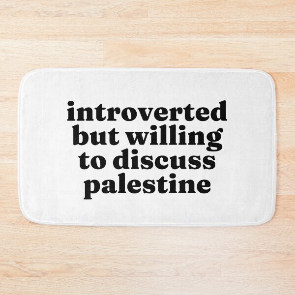 Item preview, Introverted But Willing To Discuss Palestine - Palestinian designed and sold by MountainD.