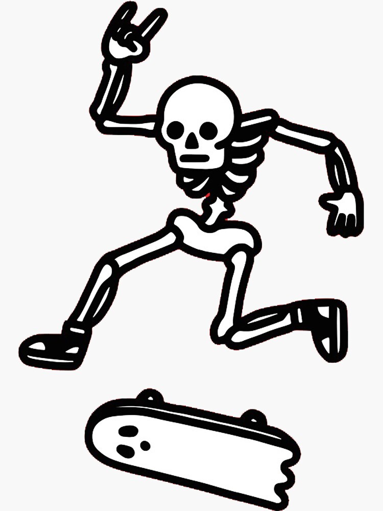 "skeleton" Sticker For Sale By Busseyfw | Redbubble