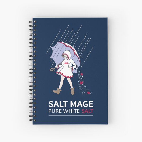 Pure White Salt Mage Spiral Notebook