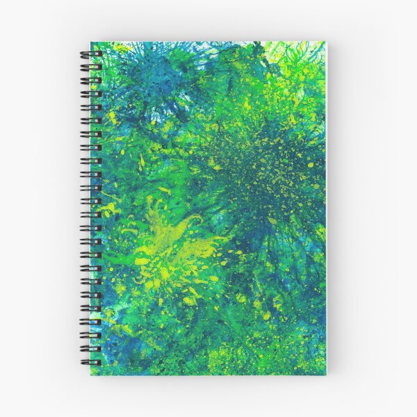Item preview, Sacred Token From The Emerald Tablet #610 New Age 5D Original Hand-painted Abstract Painting Detail 1 In Blue Green Yellow Inspired By Jungle Rainforest Wilderness Botanical Garden Flora And Fauna designed and sold by Rainbow Artist Orlando L.