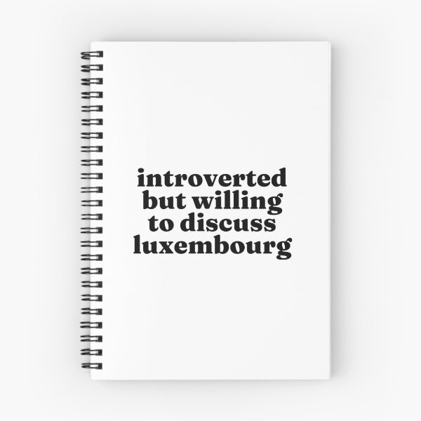 Item preview, Introverted But Willing To Discuss Luxembourg - Luxembourger designed and sold by MountainD.