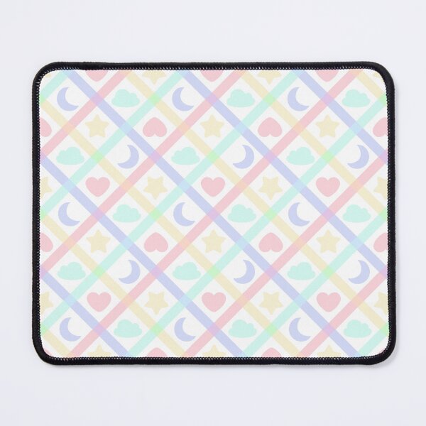 Item preview, Kawaii Pastel Tattersall Diagonal Check Pattern designed and sold by ArtByViq.
