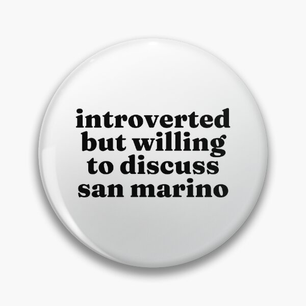 Item preview, Introverted But Willing To Discuss San Marino - Sammarinese designed and sold by MountainD.