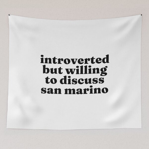 Item preview, Introverted But Willing To Discuss San Marino - Sammarinese designed and sold by MountainD.