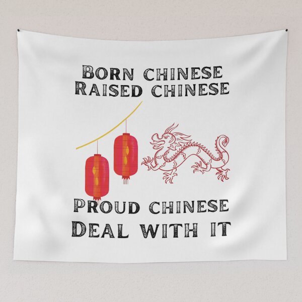 Item preview, Born chinese raised chinese proud Chinese deal with it designed and sold by movie-popcorn.