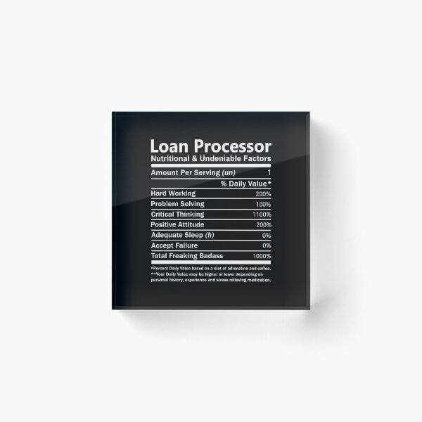 Item preview, Loan Processor T Shirt - Nutritional And Undeniable Factors Gift Item Tee designed and sold by watkinsmat.