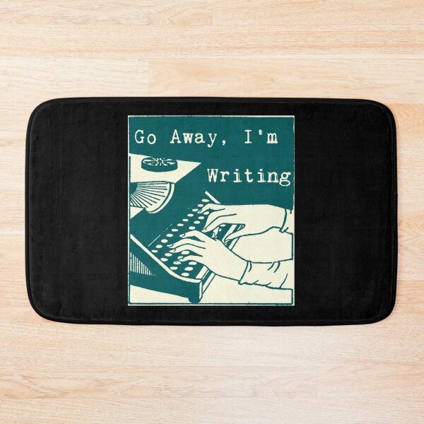 Item preview, Go Away I'm Writing Tealcream Pullover Hoodie designed and sold by lelaalicesr.