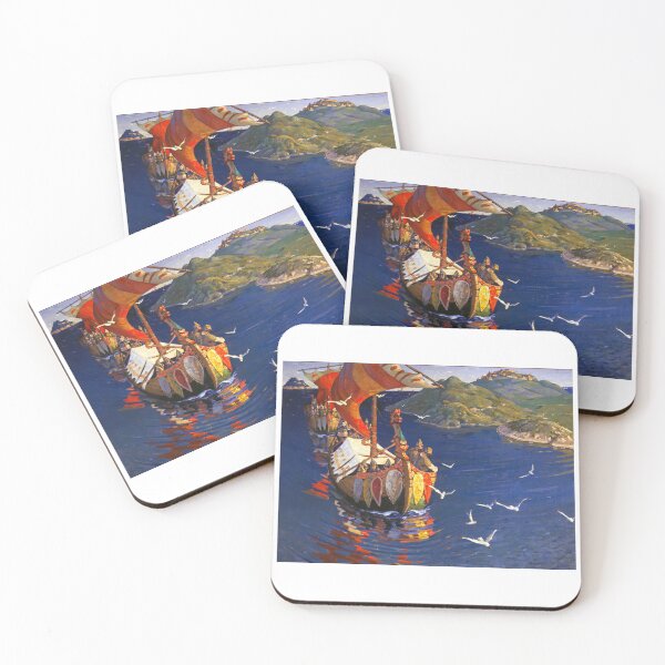 Item preview, Nicholas Roerich Guests from Overseas -Visitors from over the sea designed and sold by TeeARTHY.