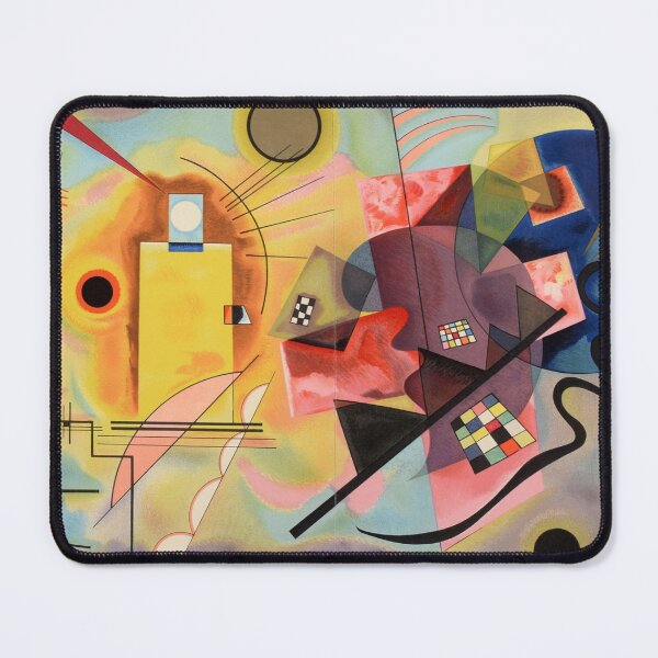 Artikelvorschau, Gelb-rot-blaues Kunstposter von Wassily Kandinsky entworfen und verkauft von Golido.