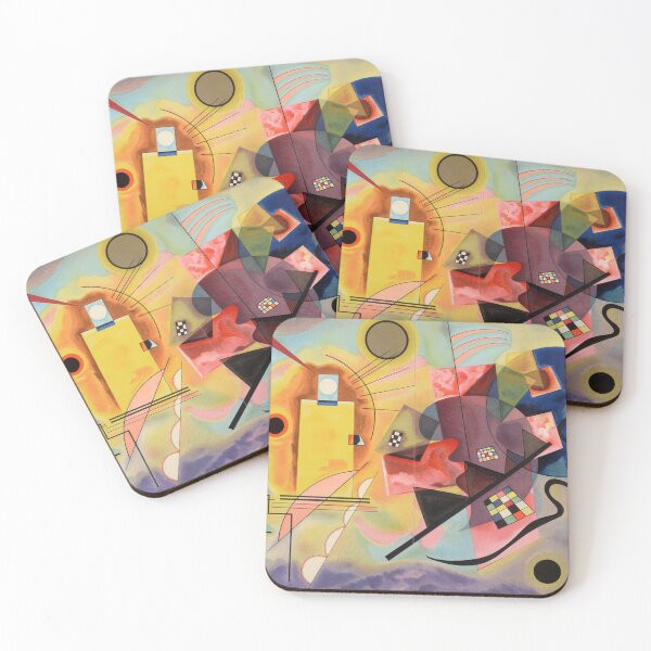 Item preview, Yellow red blue art poster of wassily kandinsky  designed and sold by Golido.