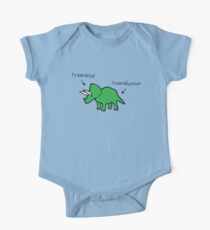 Triceratops Tricerabottom One Piece - Short Sleeve