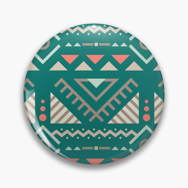 Item preview, Geometric Triangles Compilation in Rose Gold and Blue - Multicolor Boho Motif designed and sold by Yeldiz.