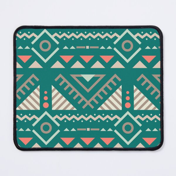 Item preview, Geometric Triangles Compilation in Rose Gold and Blue - Multicolor Boho Motif designed and sold by Yeldiz.