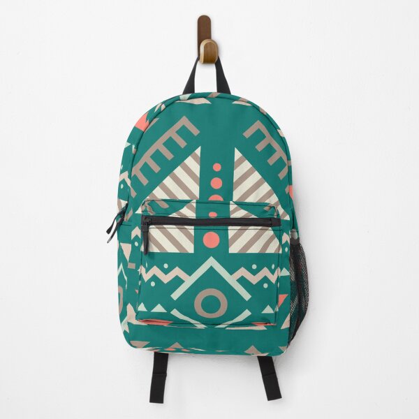 Item preview, Geometric Triangles Compilation in Rose Gold and Blue - Multicolor Boho Motif designed and sold by Yeldiz.