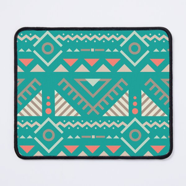Item preview, Geometric Triangles Compilation in Rose Gold and Blue - Multicolor Boho Motif designed and sold by Yeldiz.