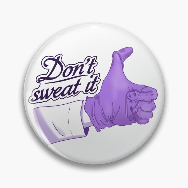 Item preview, Dont sweat it (purple) designed and sold by Science Lab Designs.