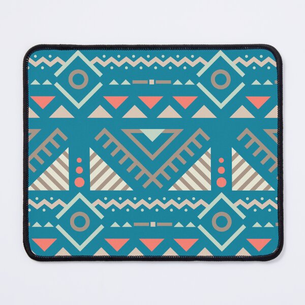 Item preview, Geometric Triangles Compilation in Rose Gold and Blue - Multicolor Boho Motif designed and sold by Yeldiz.