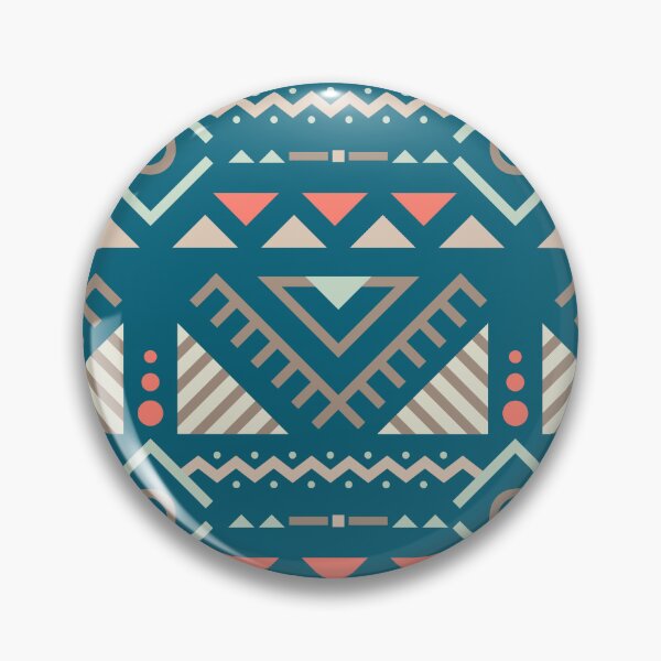 Item preview, Geometric Triangles Compilation in Rose Gold and Blue - Multicolor Boho Motif designed and sold by Yeldiz.