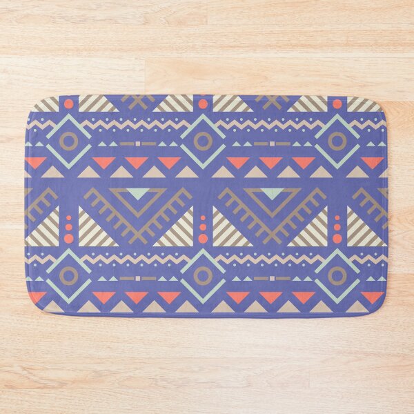 Item preview, Geometric Triangles Compilation in Rose Gold and Purple - Multicolor Boho Motif designed and sold by Yeldiz.