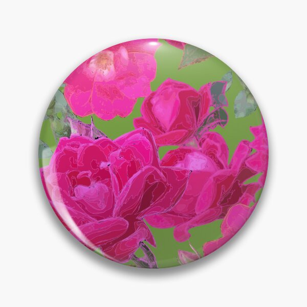 Artikelvorschau, Tossed Roses on Soft Green Half-Drop Repeat 5748 entworfen und verkauft von Art in My Loft.
