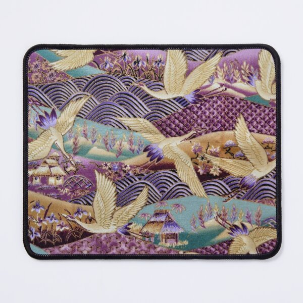 Item preview, Vintage Oriental Golden Birds Purple Landscape designed and sold by silviaol.