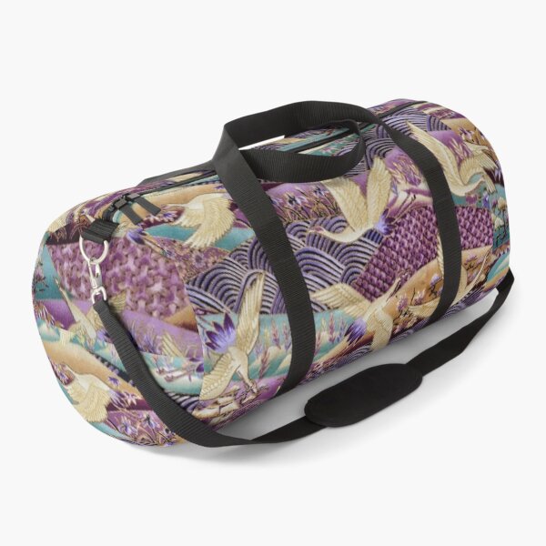 Item preview, Vintage Oriental Golden Birds Purple Landscape designed and sold by silviaol.
