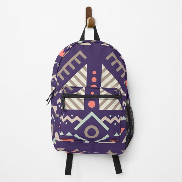 Item preview, Geometric Triangles Compilation in Rose Gold and Purple - Multicolor Boho Motif designed and sold by Yeldiz.