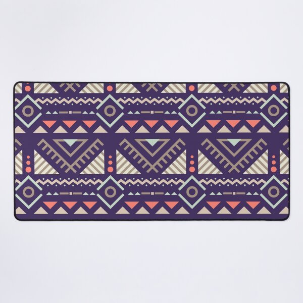 Item preview, Geometric Triangles Compilation in Rose Gold and Purple - Multicolor Boho Motif designed and sold by Yeldiz.