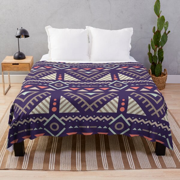 Item preview, Geometric Triangles Compilation in Rose Gold and Purple - Multicolor Boho Motif designed and sold by Yeldiz.