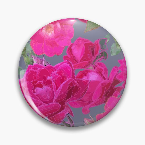 Artikelvorschau, Tossed Roses on Grey Half-Drop Repeat 5748 entworfen und verkauft von Art in My Loft.