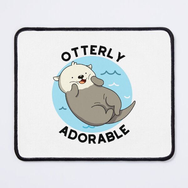 Item preview, Otterly Adorable Funny Otter Puns designed and sold by punnybone.