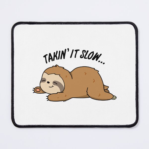 Item preview, Taking It Slow Funny Sloth Puns  designed and sold by punnybone.