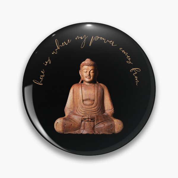 Item preview, Wooden Buddha Statue Floor Pillow, designed and sold by MagicWolfStar.