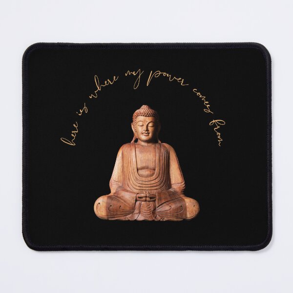 Item preview, Wooden Buddha Statue Floor Pillow, designed and sold by MagicWolfStar.